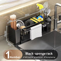 Elevate Your Kitchen with Our Versatile Kitchen Sink Organizer - Sponge and Brush Holder with Drain Rack
